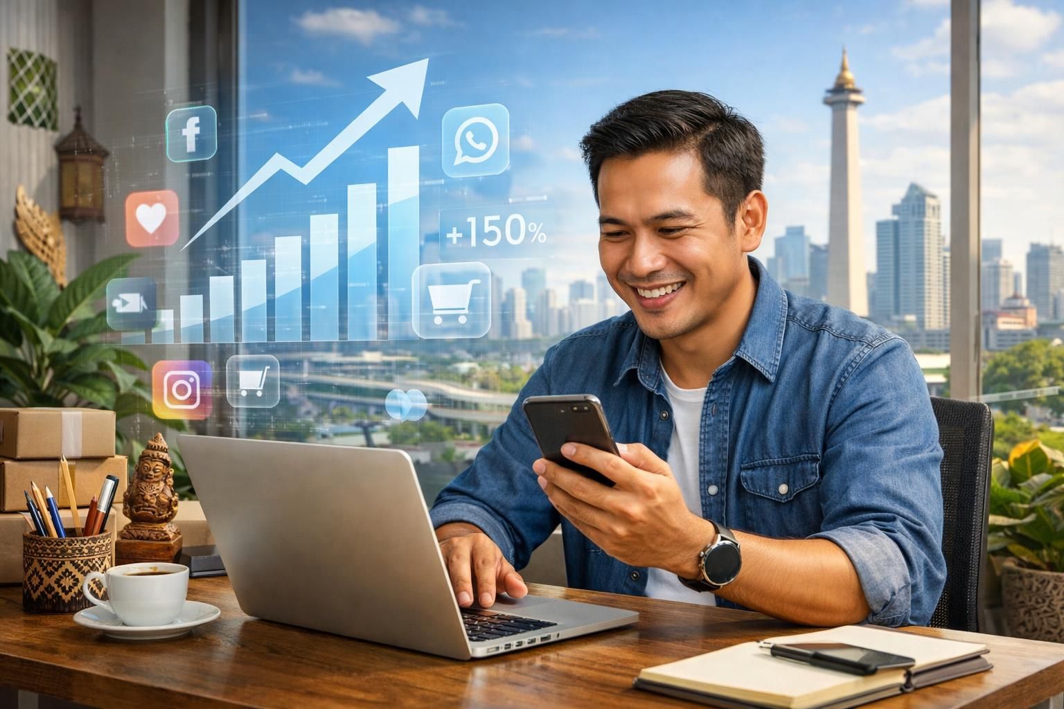 digitalisasi pemasaran dianggap sebagai kunci utama untuk pengembangan usaha kecil di indonesia pada tahun 2026, membuka peluang pertumbuhan dan inovasi bisnis.