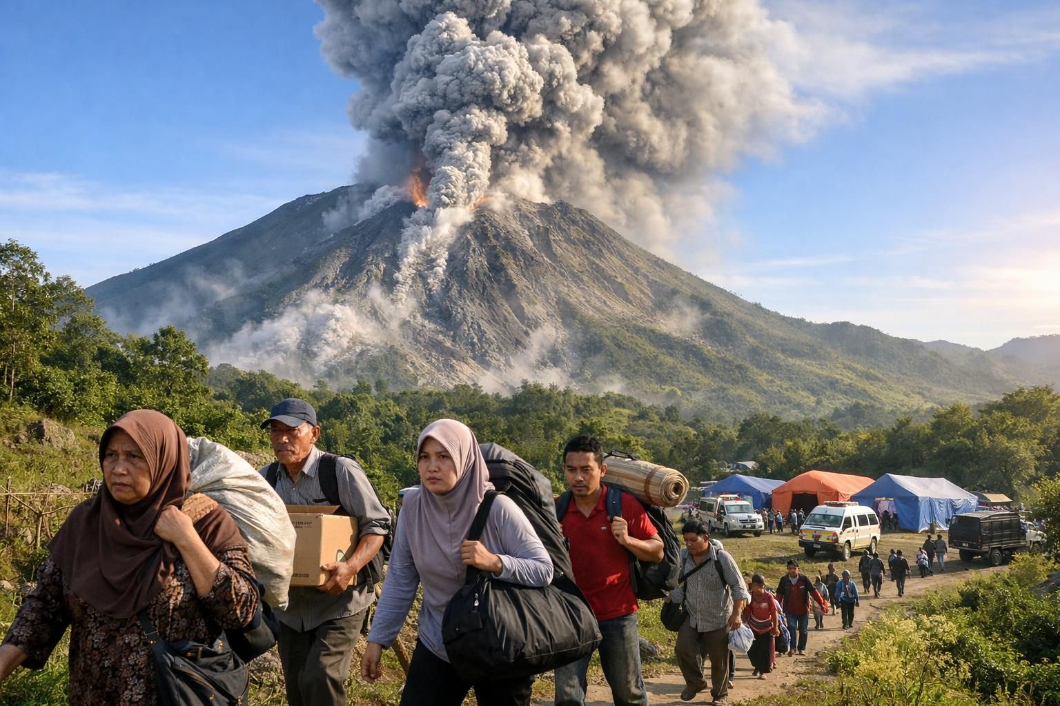 gunung bur ni telong di aceh dinaikkan statusnya, warga sekitar dievakuasi untuk keselamatan. pantau perkembangan terbaru dan tips evakuasi di sini.