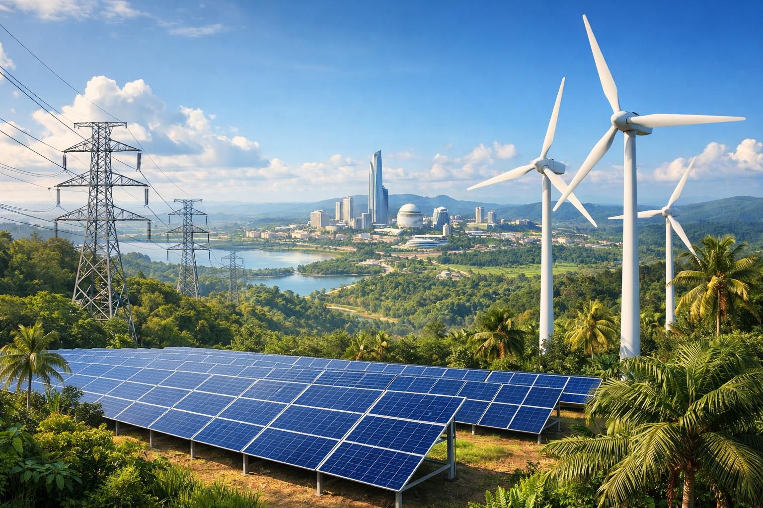 indonesia bekerja sama dengan masdar untuk investasi energi bersih di kalimantan, mendorong pengembangan sumber energi terbarukan yang berkelanjutan dan ramah lingkungan.