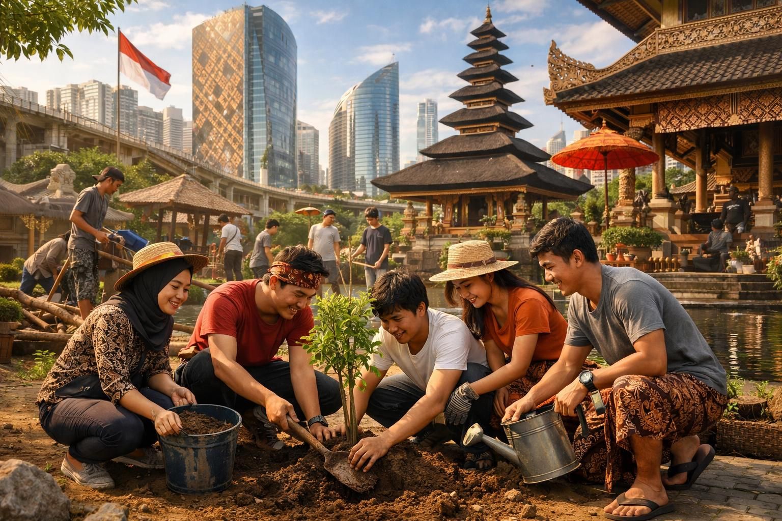 menuju indonesia 2026, apakah budaya gotong royong tetap menjadi nilai utama bagi generasi muda dalam membangun bangsa?