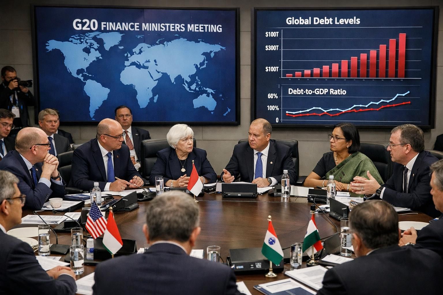 negara-negara g20 meninjau ulang kebijakan utang untuk mencegah gelombang kebangkrutan pada tahun 2026, menjaga stabilitas ekonomi global.