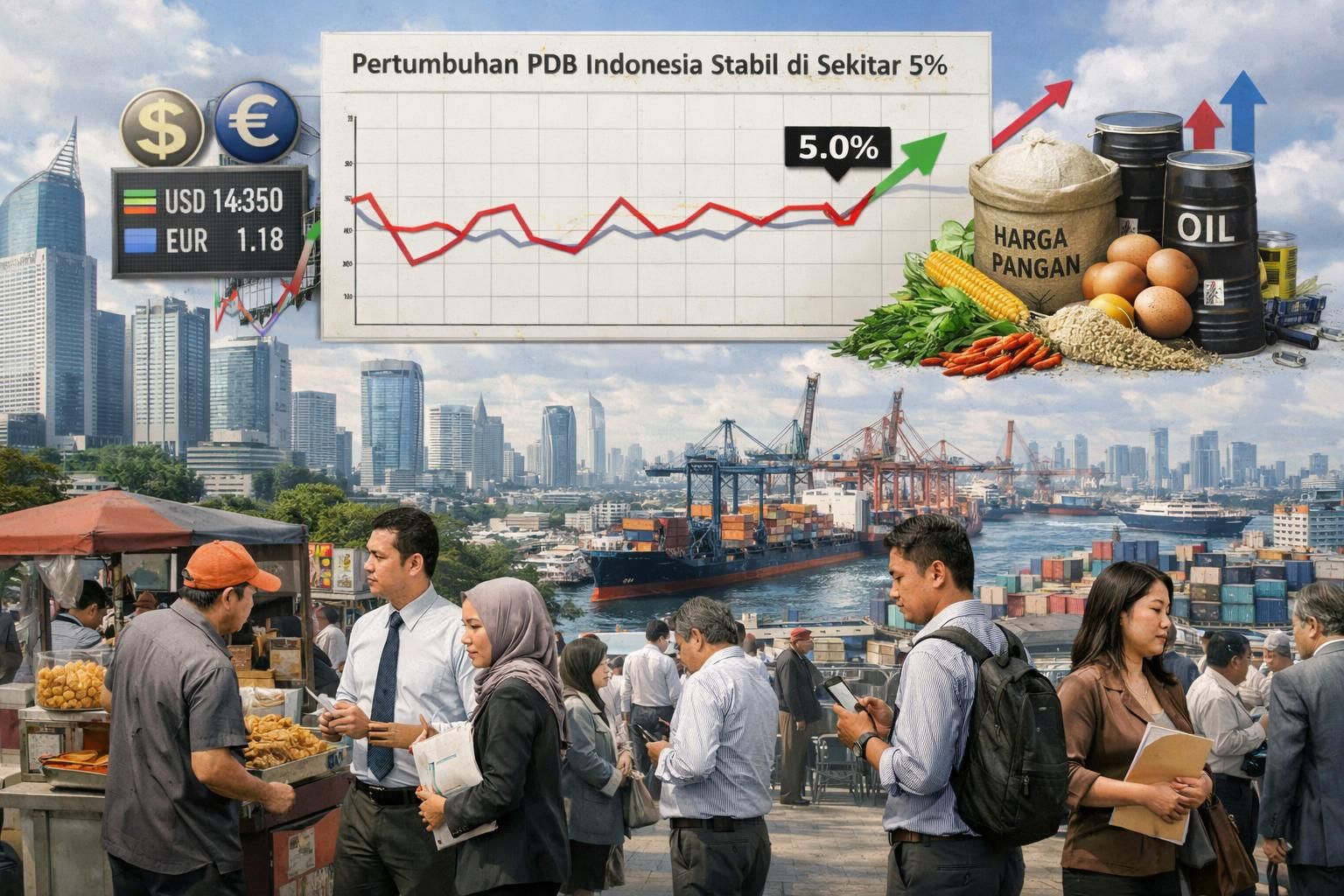 ocde memperkirakan pertumbuhan ekonomi indonesia akan stabil di angka 5,0% hingga tahun 2026, menunjukkan prospek positif bagi perekonomian nasional.