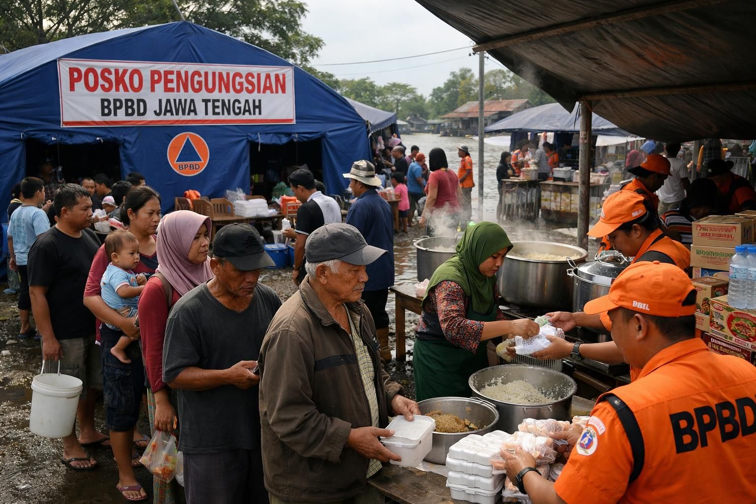 pemerintah menyiapkan dana hunian sementara untuk membantu korban banjir di jawa tengah agar mendapatkan tempat tinggal yang layak selama masa pemulihan.