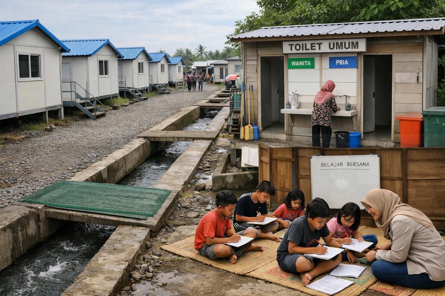 pemerintah menyiapkan dana hunian sementara untuk membantu korban banjir di jawa tengah agar segera mendapatkan tempat tinggal sementara yang layak.