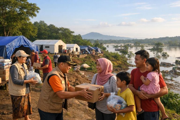 pemerintah menyiapkan dana hunian sementara bagi korban banjir di jawa tengah untuk membantu pemulihan dan memastikan keamanan warga terdampak.