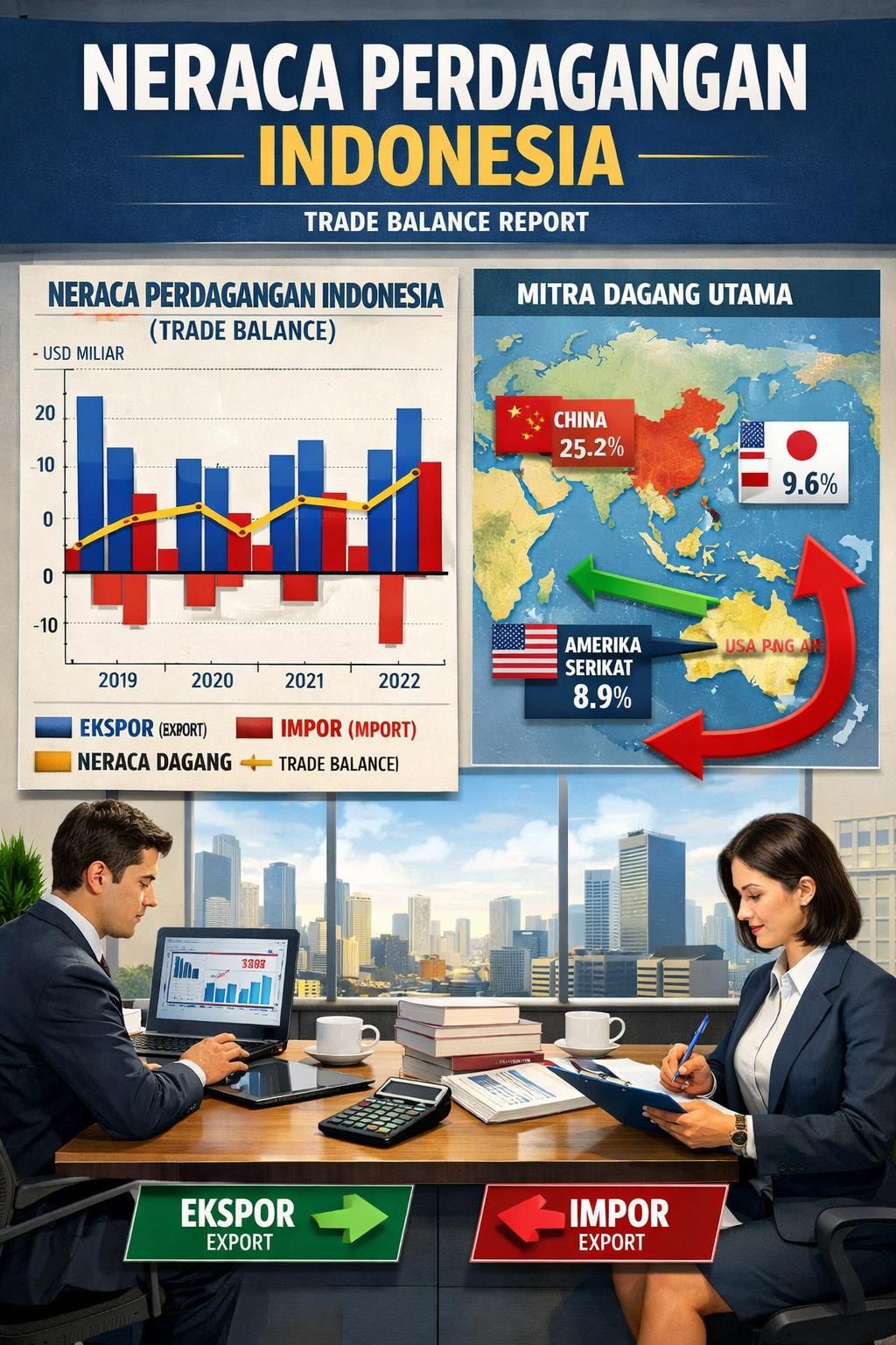 perkiraan neraca perdagangan indonesia akan dipublikasikan sebelum rilis data resmi pada 5 januari 2026, memberikan gambaran awal kondisi ekonomi negara.