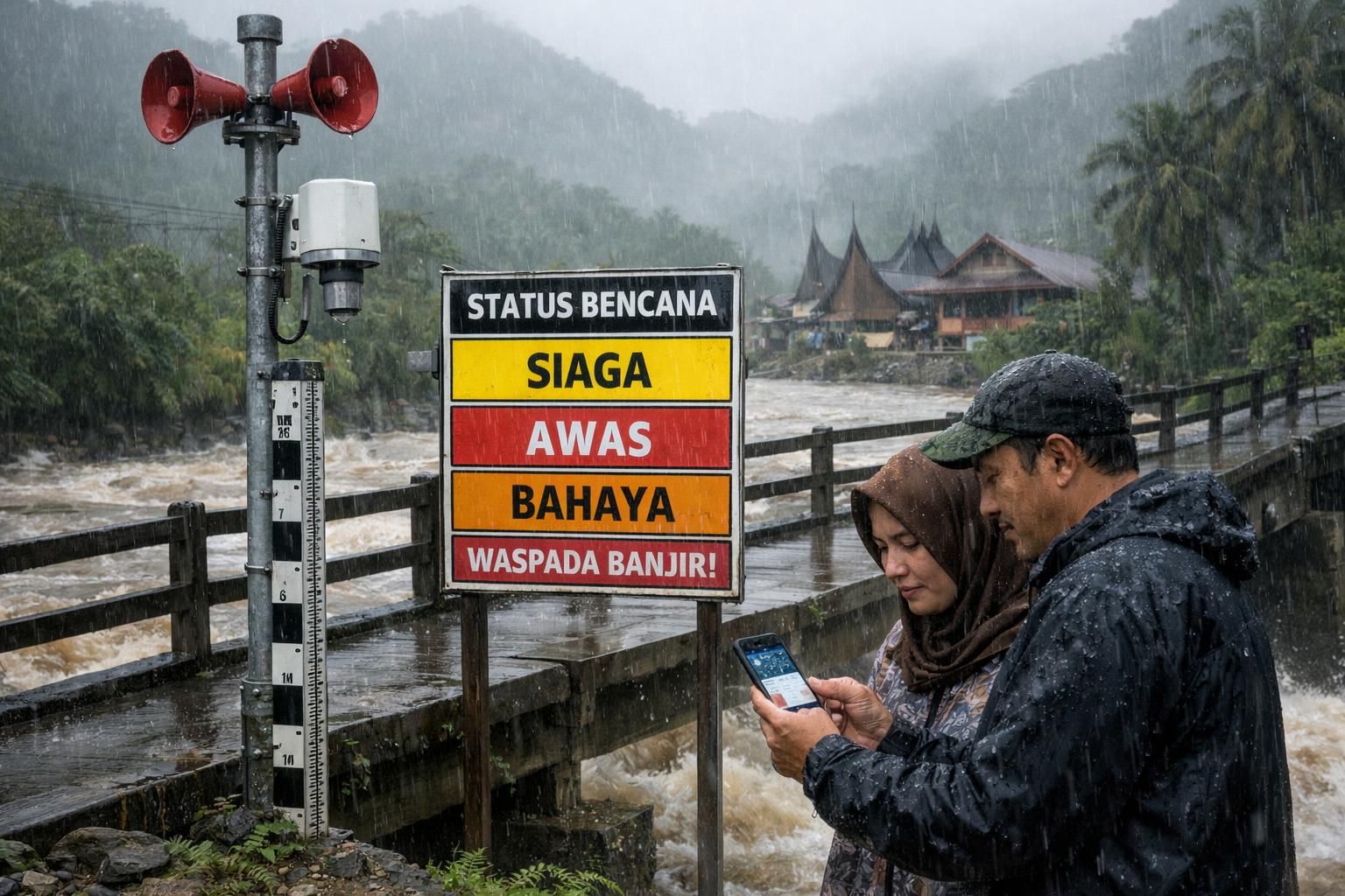 sistem peringatan dini banjir di sumatra barat diperkuat untuk meningkatkan kesiapsiagaan dan mengurangi risiko bencana banjir di wilayah tersebut.