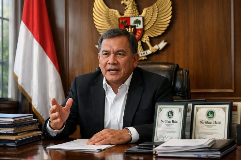 seskab teddy menegaskan bahwa produk asal amerika serikat tidak dapat masuk ke indonesia tanpa sertifikasi halal yang sah, sesuai dengan peraturan pemerintah.