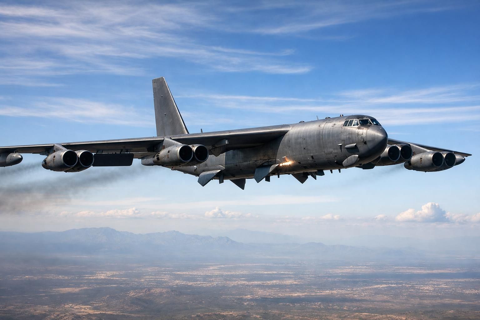 as mengerahkan pesawat pengebom b-52 untuk pertama kalinya sejak serangan ke iran, menandai langkah penting dalam operasi militer terbaru. simak berita lengkapnya di detiknews.