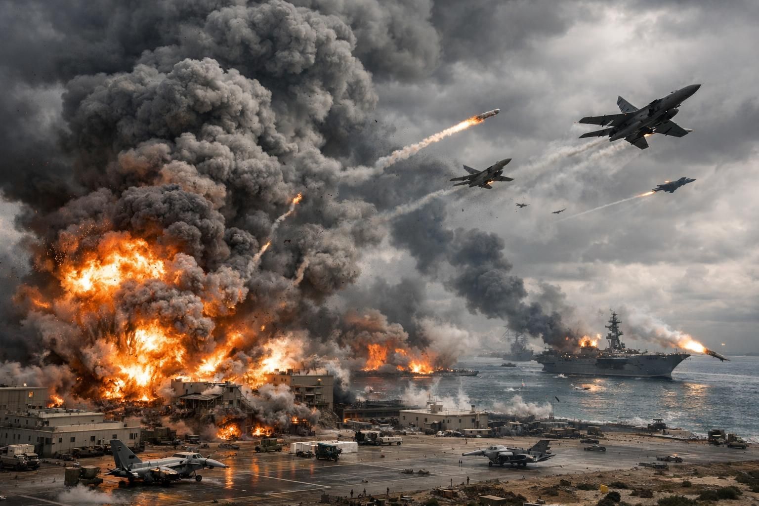 iran melancarkan serangan terbaru yang menargetkan pangkalan militer as dan israel di teluk, meningkatkan ketegangan regional dan risiko konflik lebih luas.