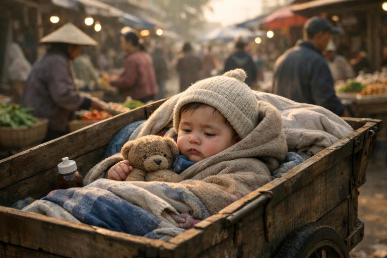 isi surat kakak yang meninggalkan bayi di gerobak pasar minggu mengungkap kesedihan mendalam atas kehilangan ibu, menceritakan perasaan pilu dan harapan di balik kejadian tersebut.
