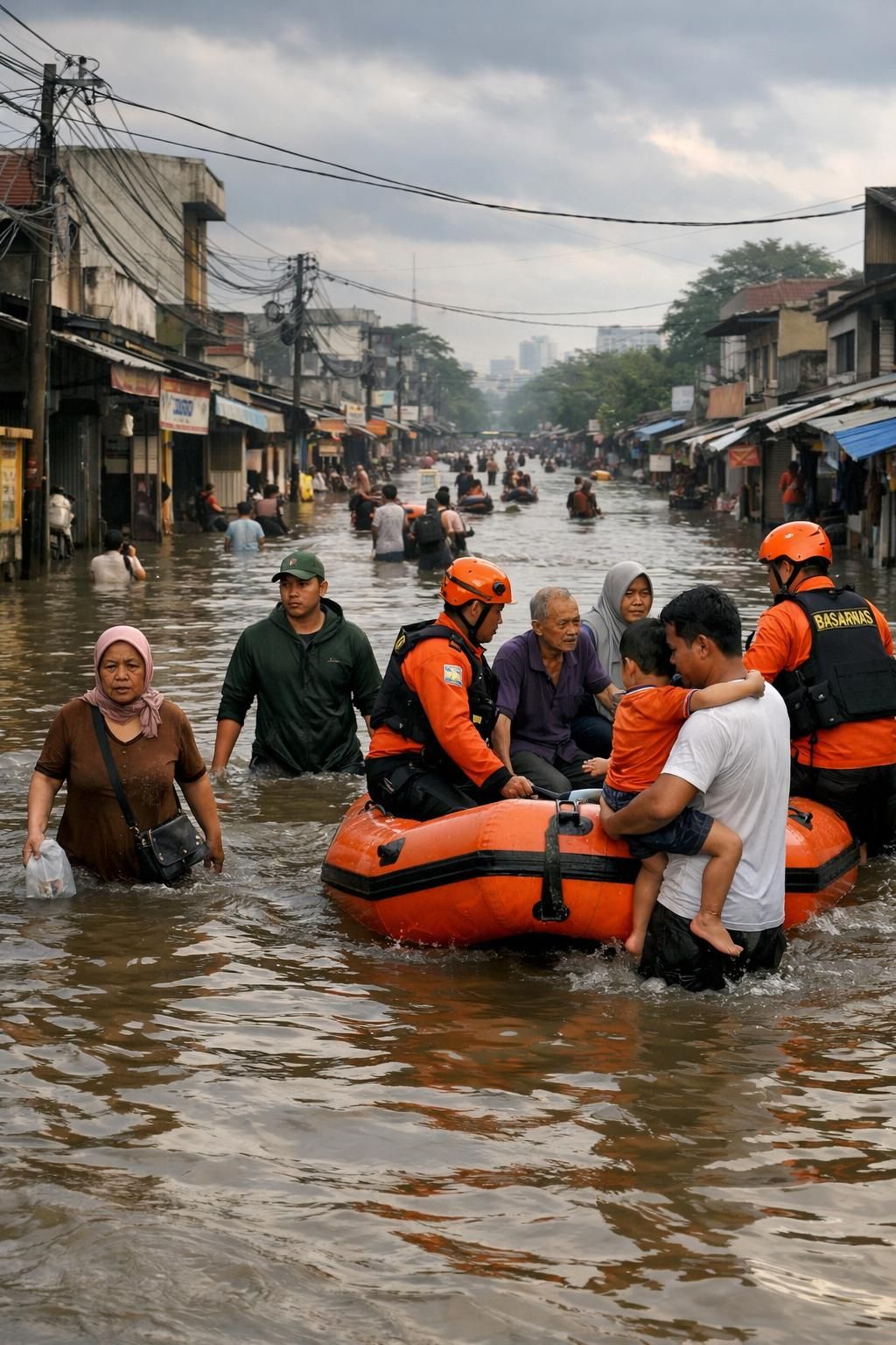 artikel ini membahas dampak banjir luapan di jakarta dan tangerang setelah hujan deras semalaman, serta upaya penanganan dan kondisi terkini wilayah terdampak.