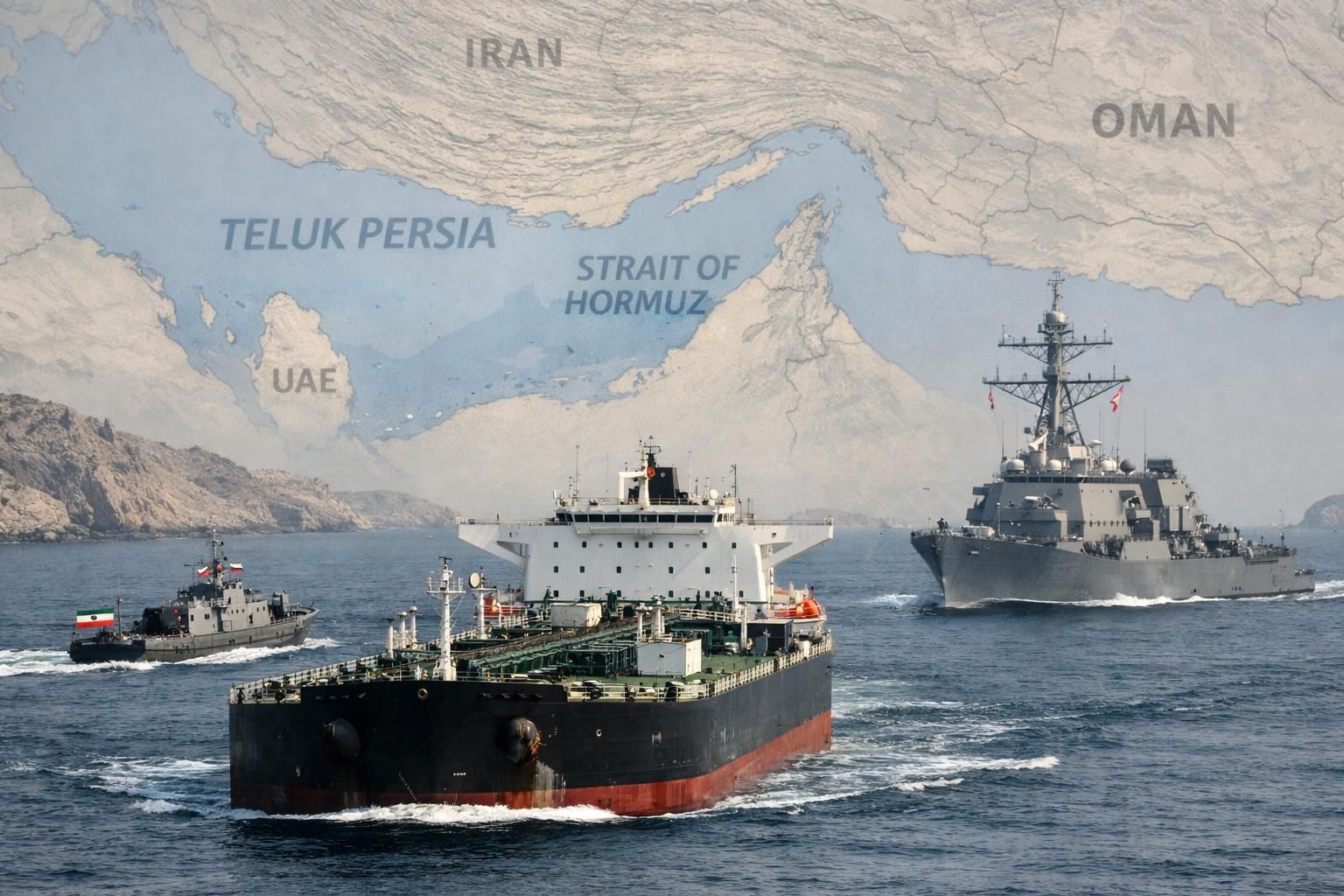 trump mendesak pengiriman pasukan ke selat hormuz, namun eropa bersatu menolak dengan tegas langkah tersebut.