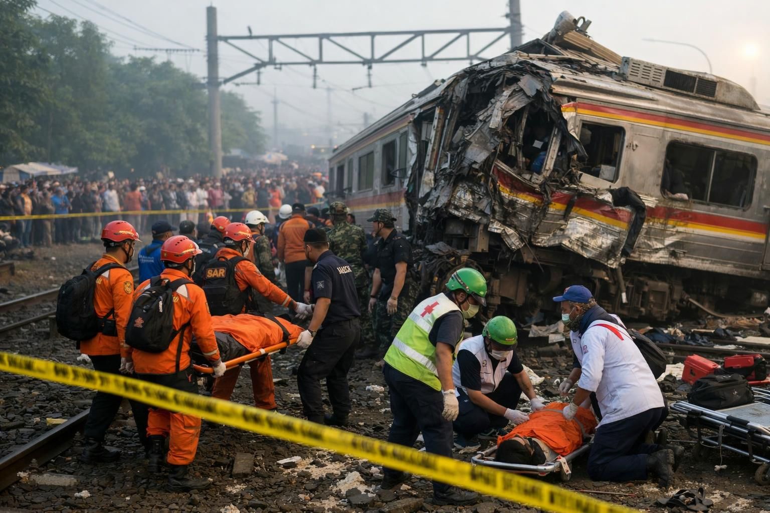 jumlah korban jiwa dalam kecelakaan kereta di bekasi meningkat menjadi 16 orang, menyoroti pentingnya keselamatan transportasi dan tindakan pencegahan yang lebih ketat.