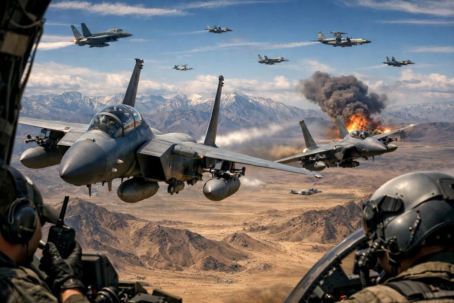 misi dramatis penyelamatan awak f-15 di iran yang melibatkan puluhan jet tempur dan intelijen cia, menghadirkan ketegangan dan aksi penuh strategi.