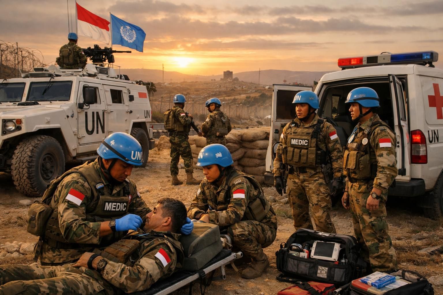tiga prajurit tni terluka akibat ledakan di lokasi penugasan pbb di lebanon. berita lengkap dan terbaru hanya di kompas.com.