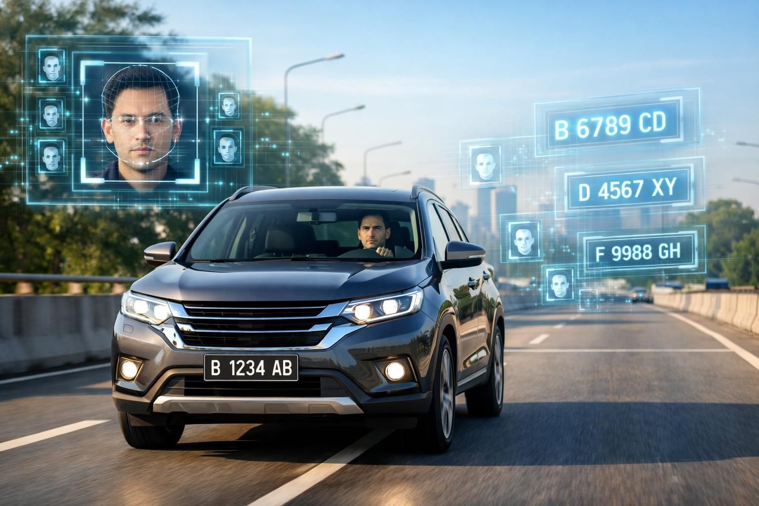 etle sekarang dapat mengenali wajah, hati-hati! tidak bisa lagi menyembunyikan plat nomor dengan cara licik - detikoto
