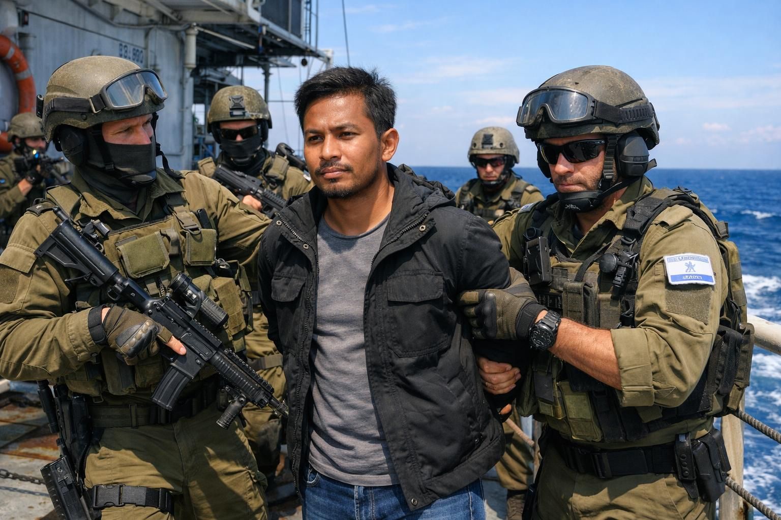 jurnalis republika ditangkap oleh pasukan israel saat ikut dalam kapal flotila global sumud. baca berita terbaru dan laporan langsung di detiknews.