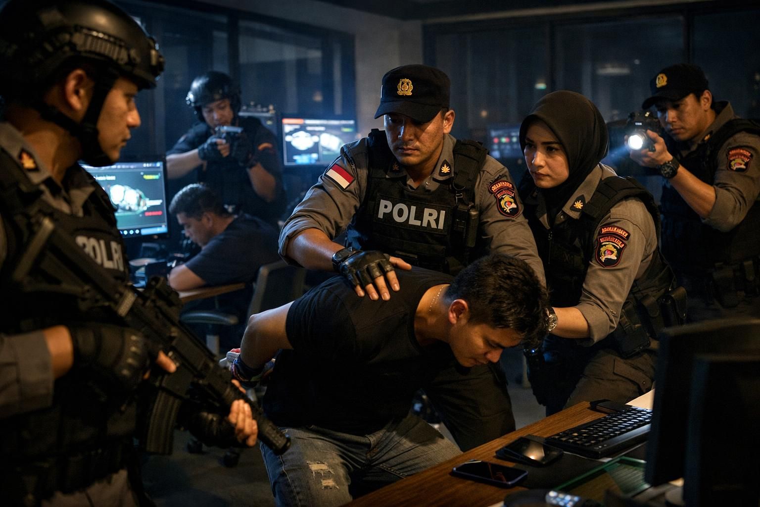 polri memberantas markas judi online untuk mencegah indonesia menjadi pusat perjudian ilegal dan menjaga keamanan masyarakat.