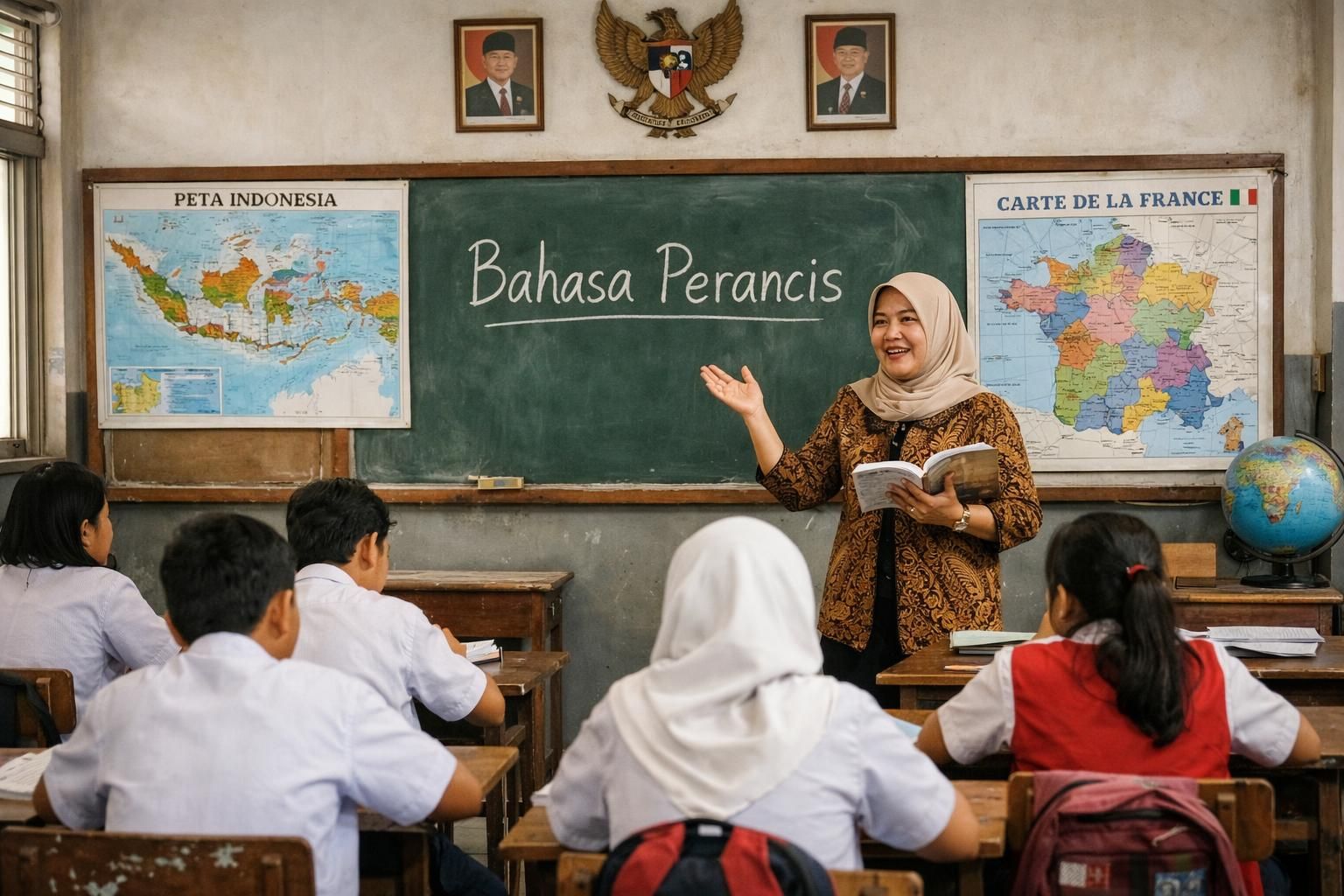 prabowo mengusulkan memasukkan bahasa perancis ke dalam kurikulum pendidikan. anggota dpr melakukan tinjauan terhadap kesiapan tenaga pengajar untuk mendukung penerapannya.