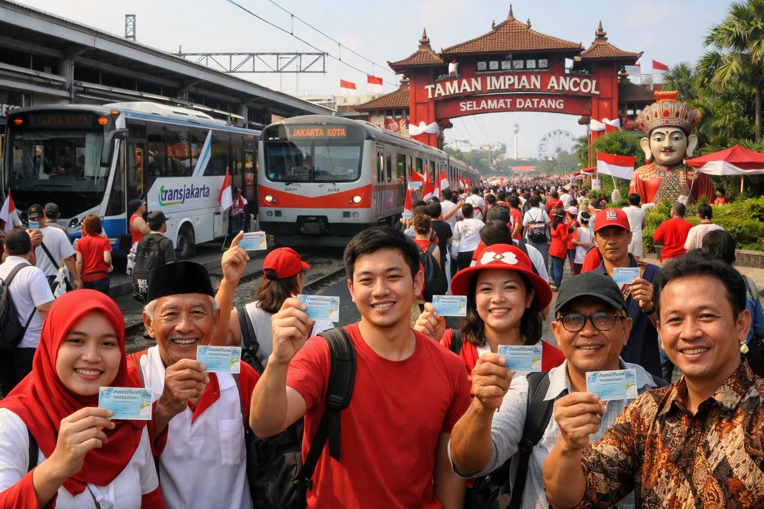 rayakan hut jakarta dengan menikmati transum dan berbagai tempat wisata gratis khusus untuk warga non-dki yang membawa ktp. temukan cara seru menjelajahi jakarta tanpa biaya tambahan!