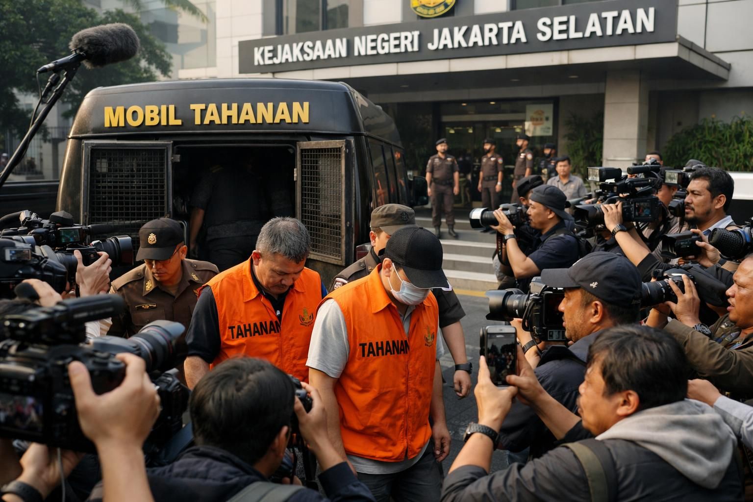roy suryo dan dr tifa resmi diserahkan ke kejaksaan negeri jakarta selatan untuk proses hukum lanjutan.