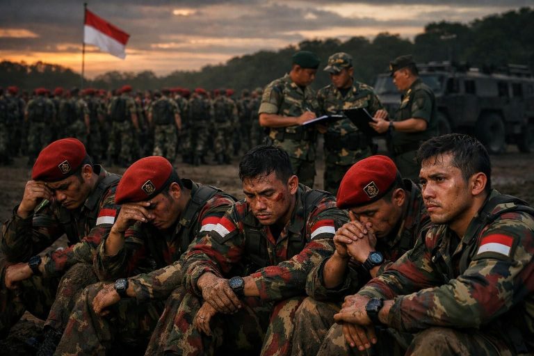 tragedi latsarmil kopdes merah putih menyebabkan gugurnya 5 calon manajer, memicu kemenhan untuk melakukan evaluasi mendalam demi meningkatkan keamanan dan kesiapan operasi.