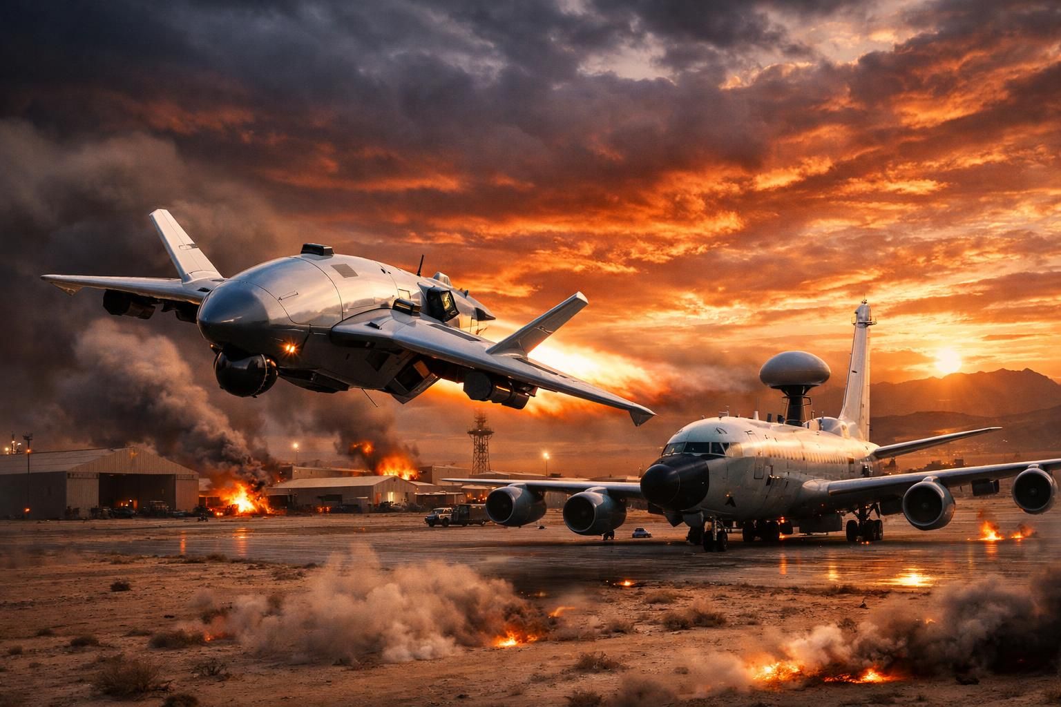 berita terkini tentang serangan menggunakan drone kamikaze iran terhadap pangkalan pesawat pengintai as di bahrain yang memicu ketegangan regional.