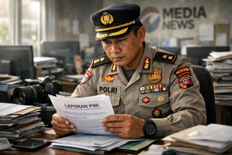 polisi sedang menyelidiki laporan dari pwi terkait ucapan hotman 'apakah kamu punya otak?' yang menjadi sorotan di detiknews.