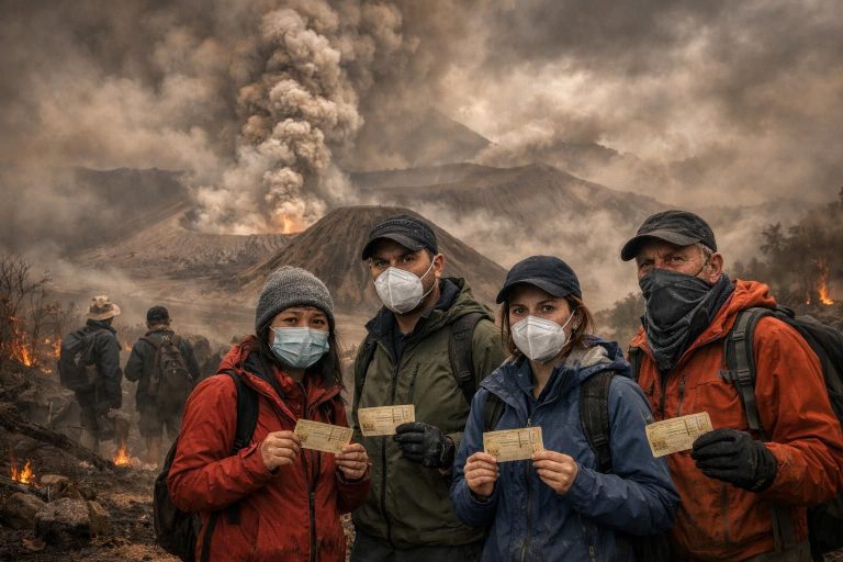 gunung bromo ditutup sementara akibat kebakaran, wisatawan dapat mengajukan pengembalian tiket. dapatkan informasi terbaru hanya di detiknews.