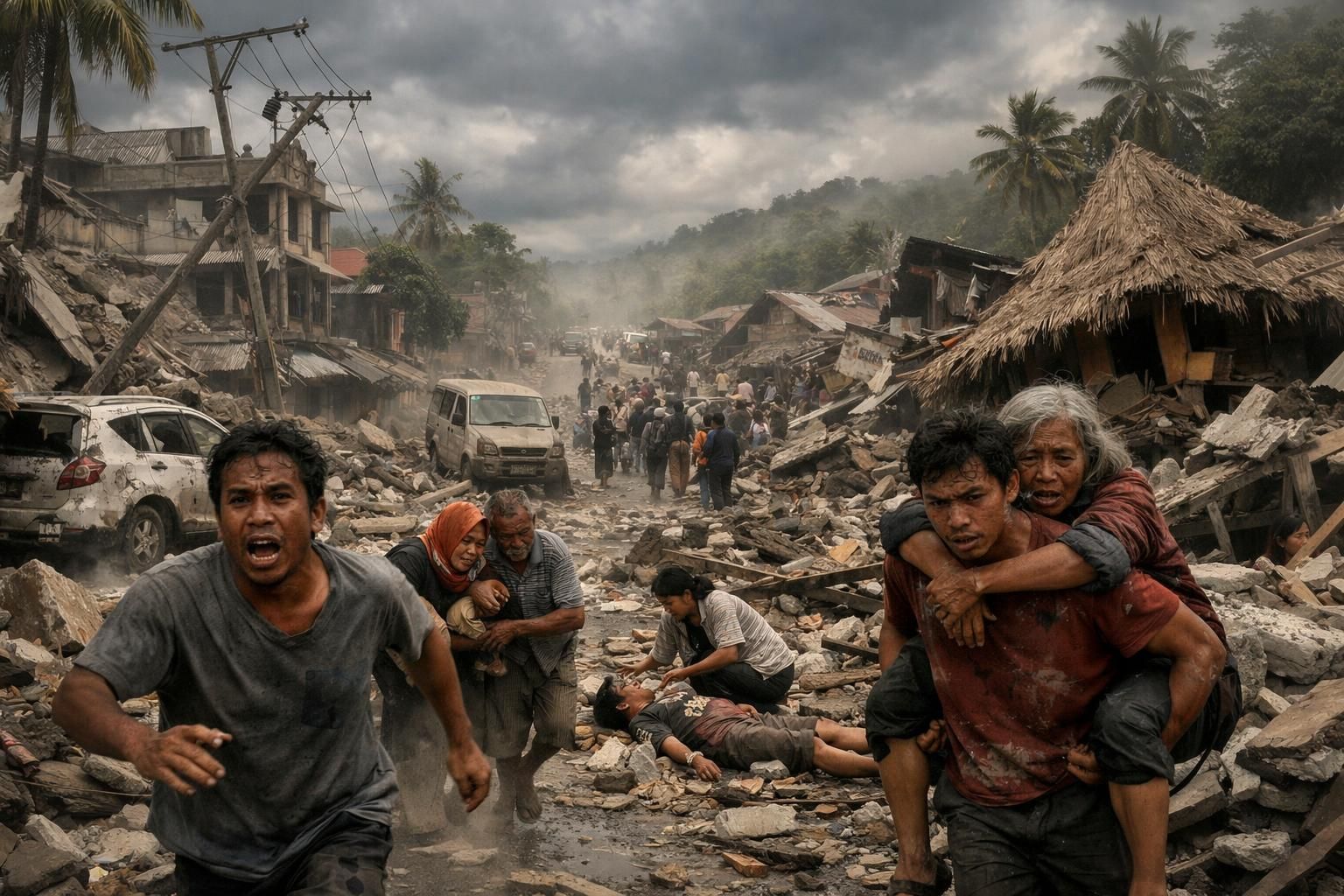 tragedi gempa dahsyat berkekuatan 7,7 sr mengguncang ntt, menelan 47 jiwa dan menyebabkan ribuan orang mengungsi. simak laporan lengkap bbc.